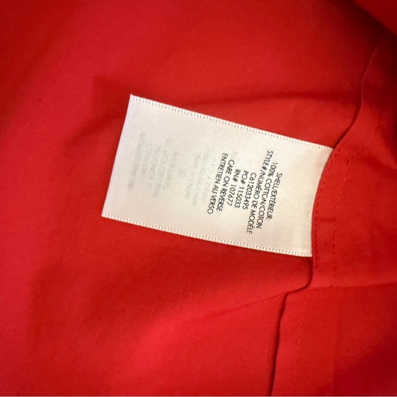 Alice + Olivia Red Off The Shoulder Blouse - Picture 6 of 6